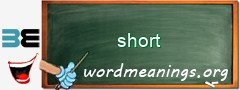 WordMeaning blackboard for short
